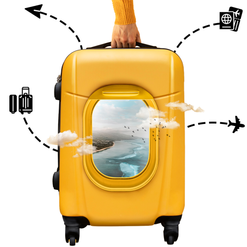 Voyage Virtuous_Traveling Bag Voyage Virtuous Traveling Bag with Flight Window